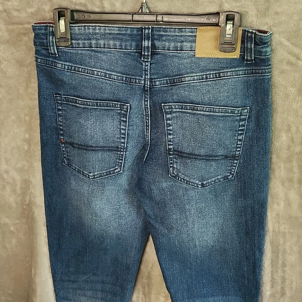 Boys Tommy Hilfiger Blue Skinny Jeans with Stretch Boys Size 18